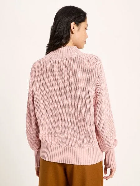 LANIUS LANIUS Grobstrickpullover aus Bio-Baumwolle, Rosa (rose), – Produktbild 3 von 4