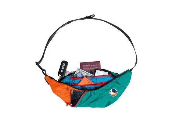 Ticket to the Moon Ticket to the Moon upcycled Bauchtasche/Crossbody Umhängetasche "Sling Bag", Unique (bunt), – Produktbild 4 von 4