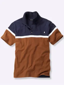 Catamaran Kurzarmshirt marine-cognac – Produktbild 1 von 1