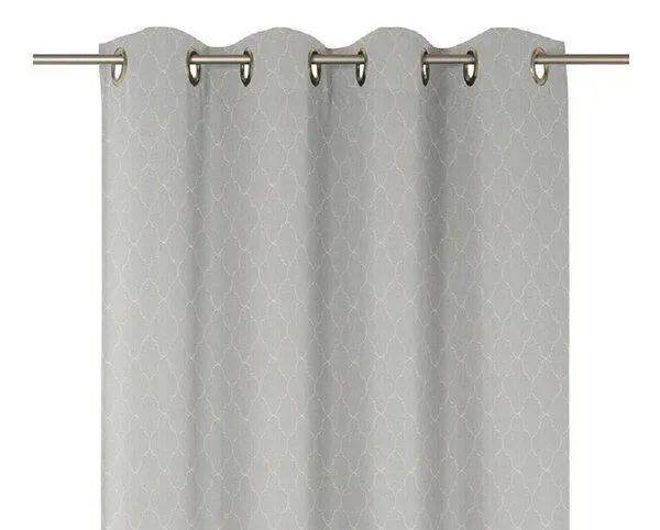 Nature by Adam Nature by Adam Vorhang aus 100% Bio-Baumwolle - Made in Germany - Indian Cortezada Light, Hellgrau, – Produktbild 1 von 7