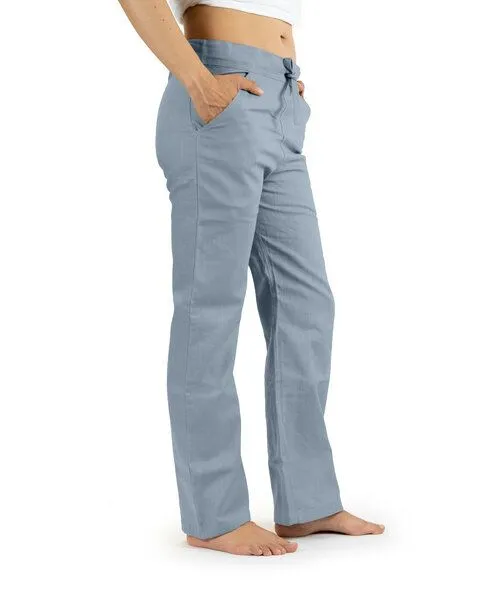 SCHAZAD Leinenhose Essential Slim von SCHAZAD, Taubenblau, – Produktbild 2 von 4