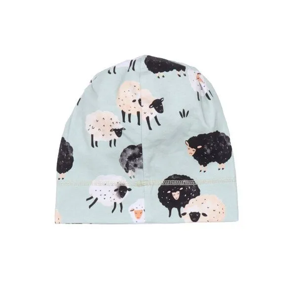 Walkiddy Baby Mütze/ Beanie *Fluffy Sheeps* Gots Bio | Walkiddy – Produktbild 2 von 2