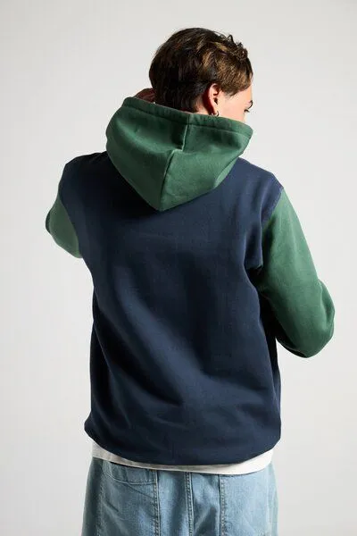 Trendsplant Organic Color Block Hoodie Trendsplant Blue, Bunt, – Produktbild 3 von 4