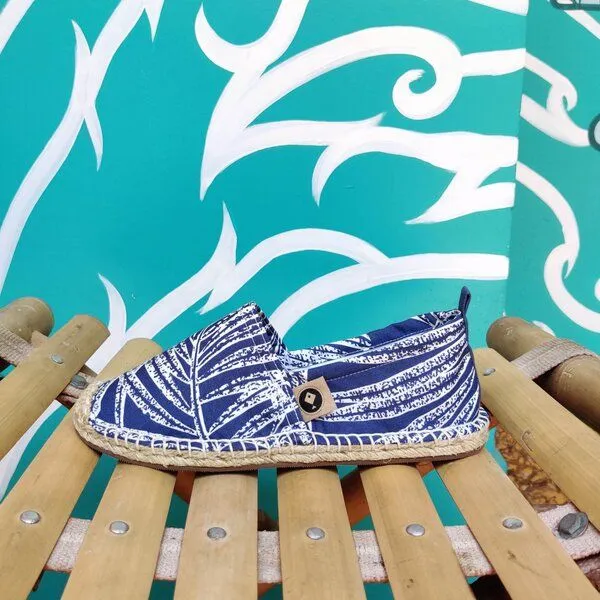 REFISHED fair fashion REFISHED fair fashion Espadrilles 'HAPPINESS' (Leaf) – Produktbild 1 von 2