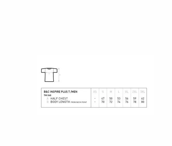 B&C Collection B&C Collection Inspire Plus T-Shirt Herren, Sport grey (heather), – Produktbild 1 von 3