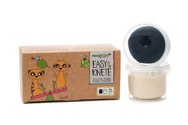neogrün neogrün Easy-Knete 2er Set "Suri", Schwarz/weiß, – Produktbild 2 von 6