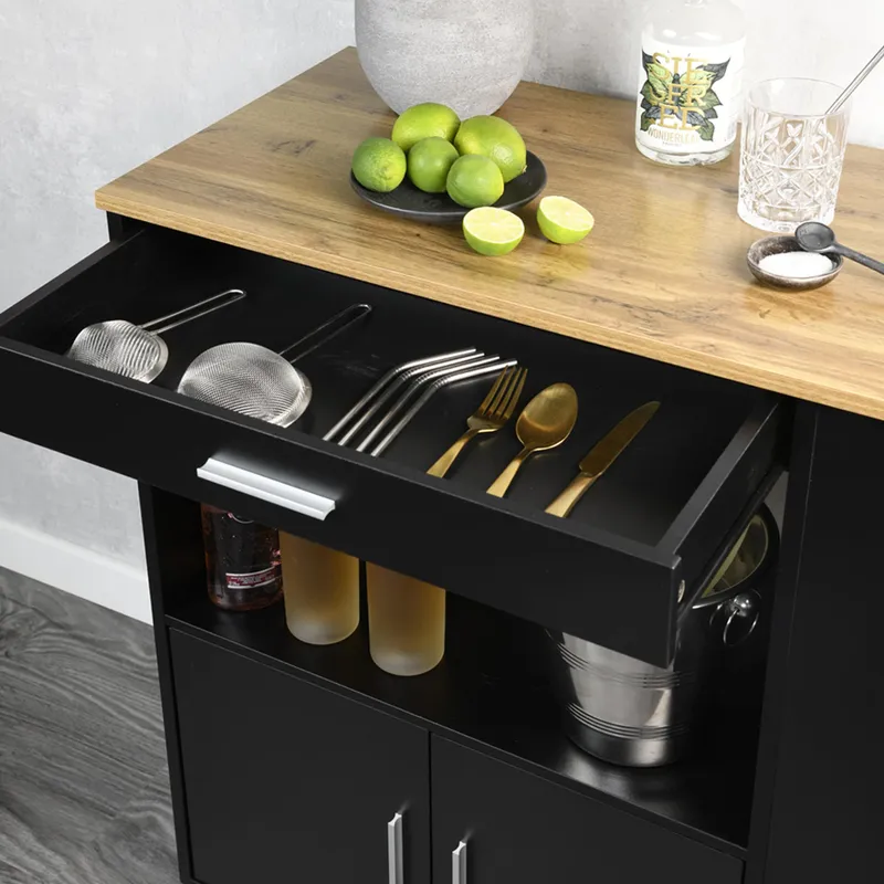 Kesper Küchenwagen, Grau | braun, – Produktbild 4 von 5
