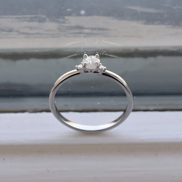 Eppi Eppi Verlobungsring mit Salt´n´Pepper Diamant Hye, Weiss, – Produktbild 3 von 4
