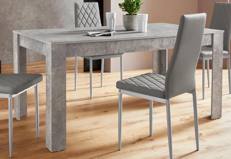 OTTO home Esstisch Meigh (OTTO-Choices), aus Holzwerkstoff, Breite 160 cm, Grau, – Produktbild 1 von 8