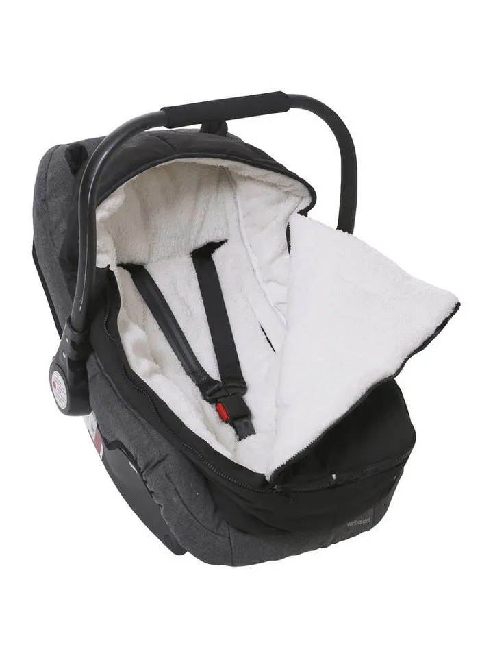 Vertbaudet Vertbaudet Fußsack für Kinderwagen & Babyschale, wetterfest, Blau|schwarz, – Produktbild 4 von 4