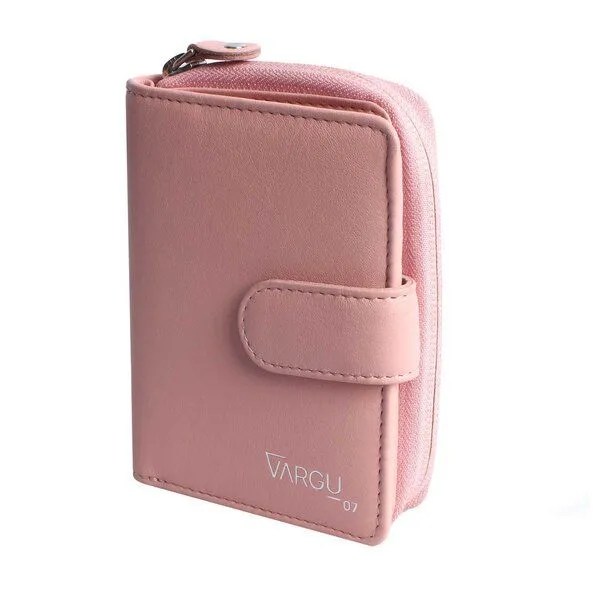 Vargu Vargu Echtleder Geldbörse VINEM 1-A mono, Light pink, – Produktbild 2 von 4
