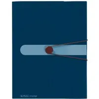 Herlitz herlitz Sammelbox aus Recycling-PP mit Gummizug, DIN A4, blau – Produktbild 1 von 1