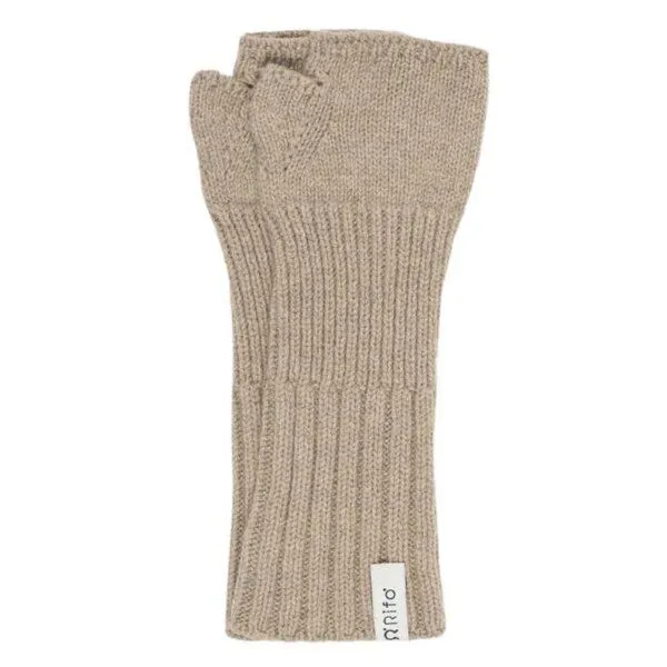 Rifò - Circular Fashion Made in Italy Rifò - Circular Fashion Made in Italy Recycelte Kaschmir-Pulswärmer – Tamara, Beige sabbia, – Produktbild 1 von 4