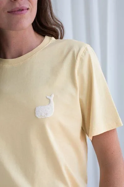 TWOTHIRDS TWOTHIRDS T-Shirt aus Bio-Baumwolle Alcudia, Butter, – Produktbild 2 von 3