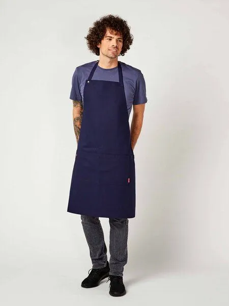 KAYA&KATO KAYA&KATO CO Latzschürze lang PIKE, Navy, – Produktbild 2 von 4