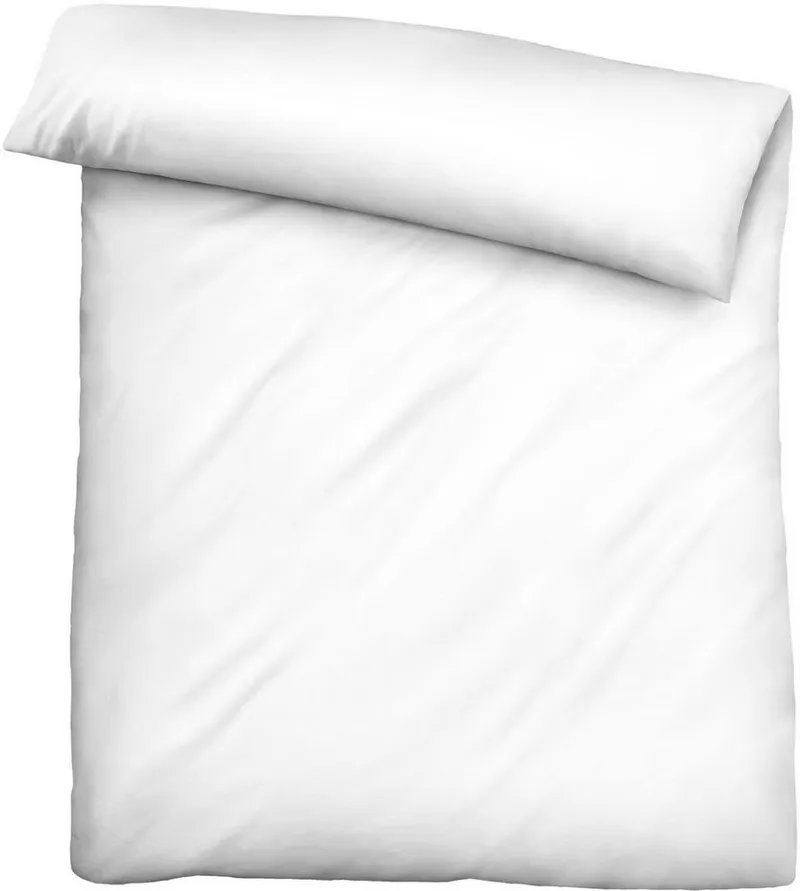 Biberna Biberna Bettwäsche 0470500, hochwertige TENCEL Qualität, Lyocell, 2 teilig, natürlicher Rohstoff, schnelltrocknend, angenehm weich, atmungsaktiv, Weiß, – Produktbild 5 von 5