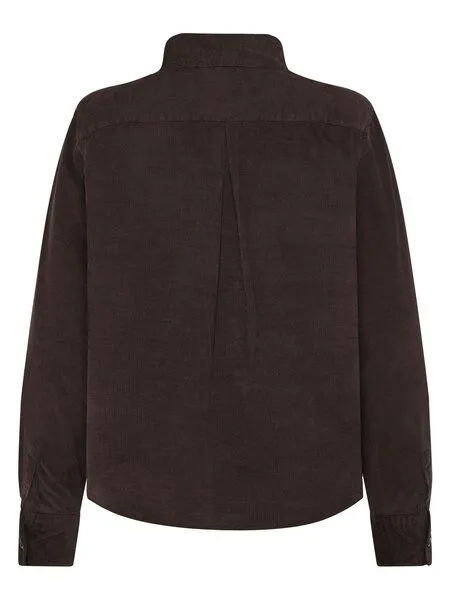 KnowledgeCotton Apparel KnowledgeCotton Apparel Langarm-Hemd Corduroy, Chocolate torte, – Produktbild 2 von 4