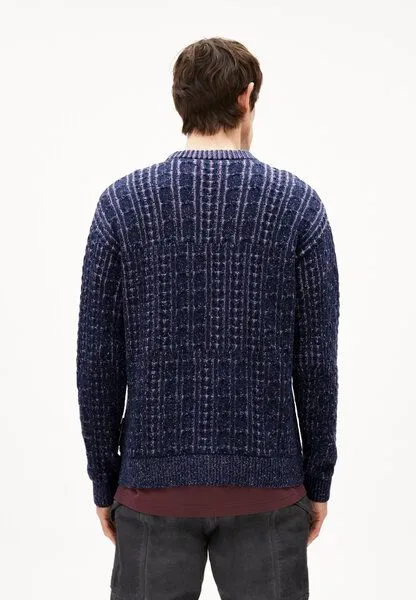 ARMEDANGELS ARMEDANGELS DAAKO Herren Pullover aus Bio-Baumwoll Mix, Night sky tweed-frozen lavender, – Produktbild 2 von 4
