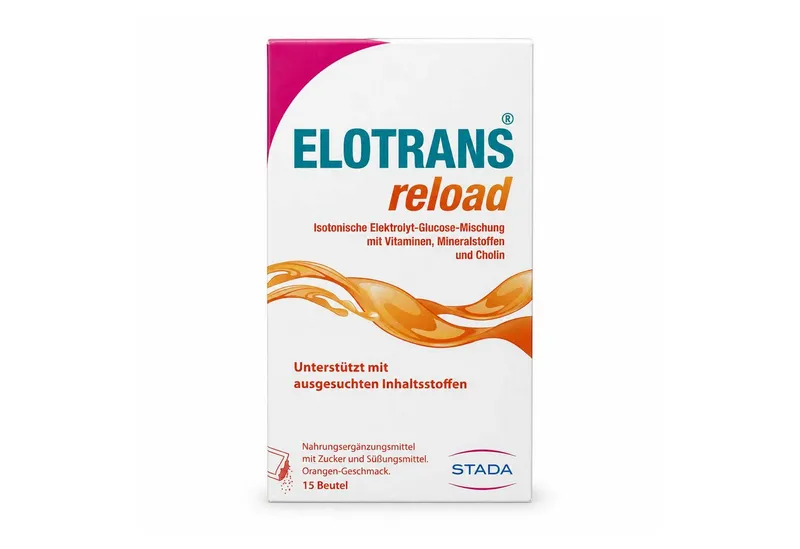 ELOTRANS ELOTRANS reload Elektrolyt-Pulver m.Vitaminen 15 Beutel Pulver – Produktbild 1 von 4