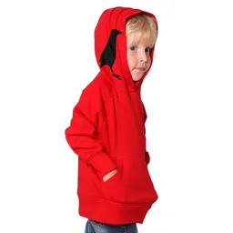 HANDGEDRUCKT HANDGEDRUCKT "Der Rabenflüsterer" Kinder-Hoody – Produktbild 1 von 1