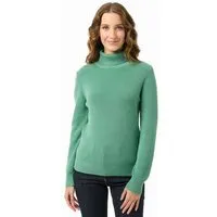 ORGANICATION ORGANICATION Rollkragenpullover aus Bio-Baumwolle, Leaf green, – Produktbild 1 von 1