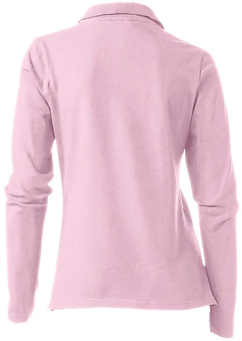 heine Langarm-Poloshirt rosé, Rosé, – Produktbild 1 von 3