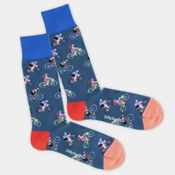 DillySocks DillySocks Socken Blue Bike aus Biobaumwoll-Mix – Produktbild 1 von 1