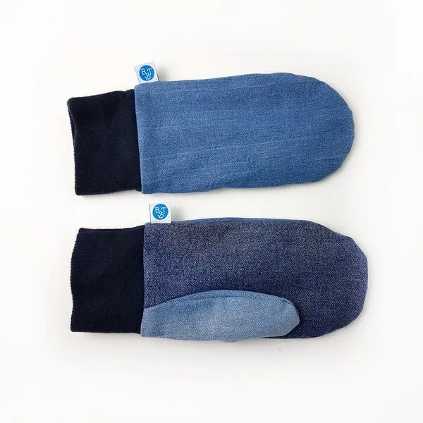 Bridge&Tunnel Bridge&Tunnel Handschuhe Denim blau – Produktbild 3 von 4