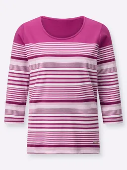 Witt Ringelshirt fuchsia-ecru-geringelt – Produktbild 1 von 1