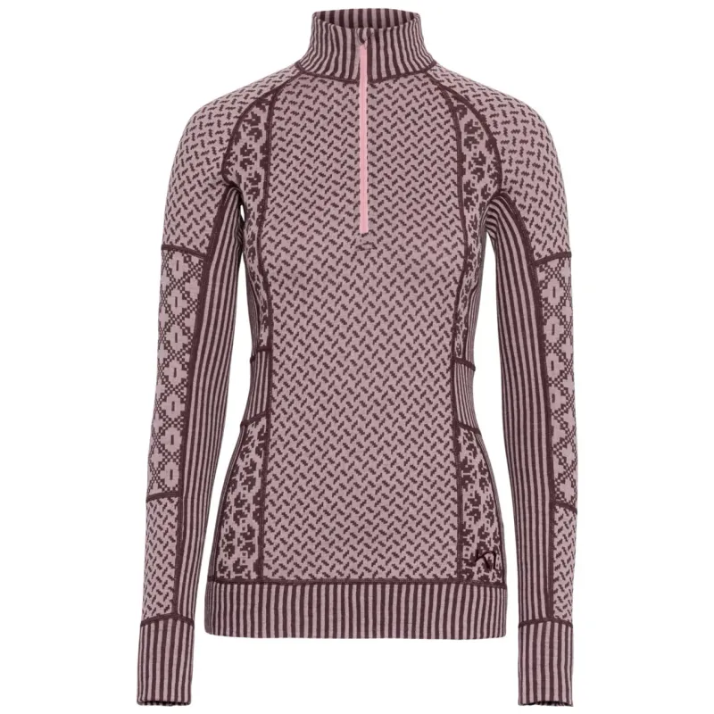 Kari Traa Langarm Shirt 1/2 Reißverschluss für Damen Kari Traa Smekker, Marron, – Produktbild 1 von 1