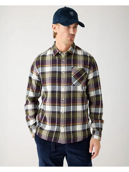 KnowledgeCotton Apparel KnowledgeCotton Apparel Kariertes Flanell-Hemd, Blue check, – Produktbild 3 von 4