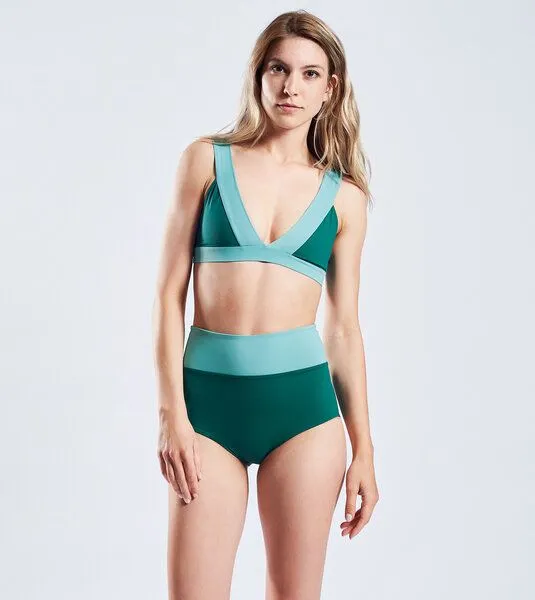 MYMARINI MYMARINI Lady Top Bikinioberteil Shades of the Sea, wendbar – Produktbild 2 von 4