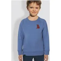little kiwi little kiwi Kinder Sweatshirt, "Fuchs", Bright Blue – Produktbild 1 von 1