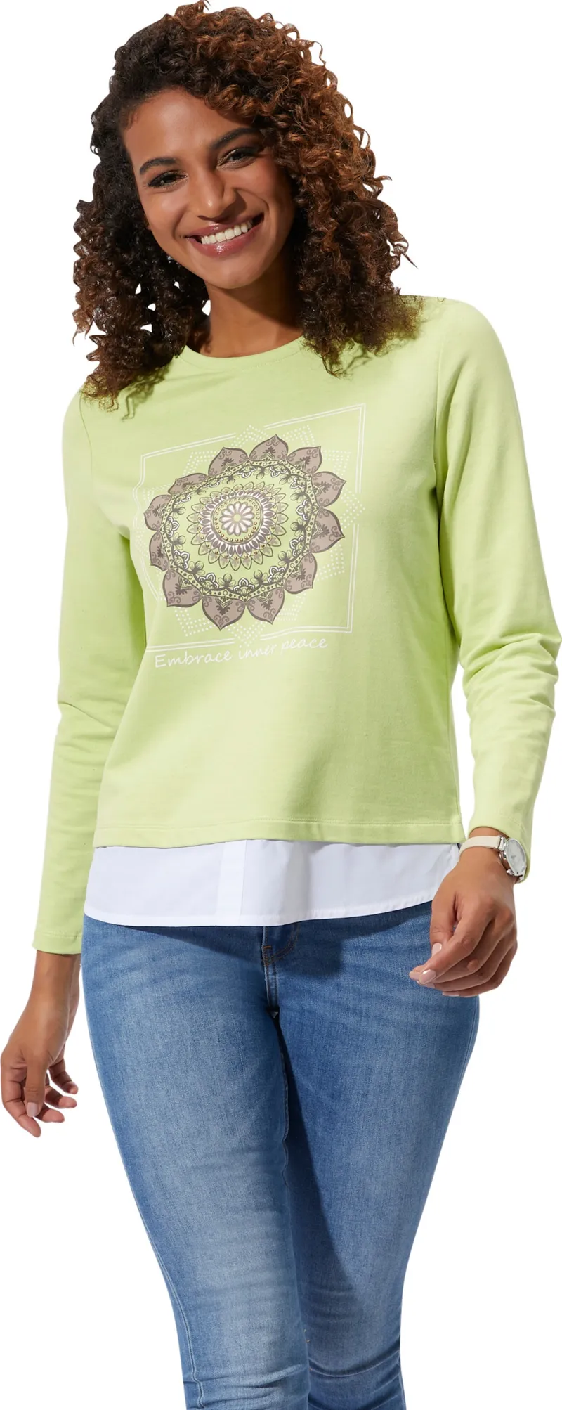 Witt 2-in-1-Langarmshirt, Pistazie, – Produktbild 2 von 2
