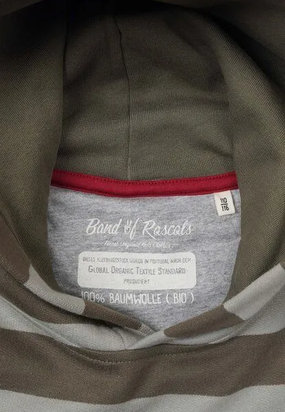 Band of Rascals Band of Rascals Striped Hooded, Olive-moos, – Produktbild 4 von 4