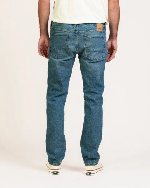 Kuyichi Kuyichi Herren Jeans Nick Straight aus 99% Bio-Baumwolle (Rebel Blue), Blue, – Produktbild 5 von 6