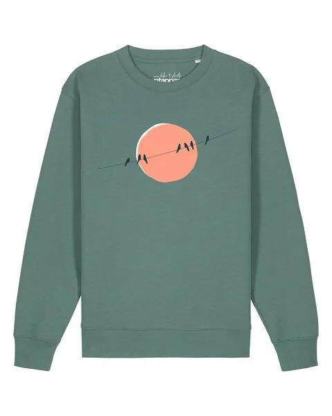 watapparel watapparel Sweatshirt Unisex Countryside 01, Green bay, – Produktbild 1 von 2