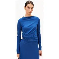 ARMEDANGELS ARMEDANGELS BOAT NECK Damen Longsleeve aus TENCEL Lyocell Mix, Dynamo blue, – Produktbild 1 von 1