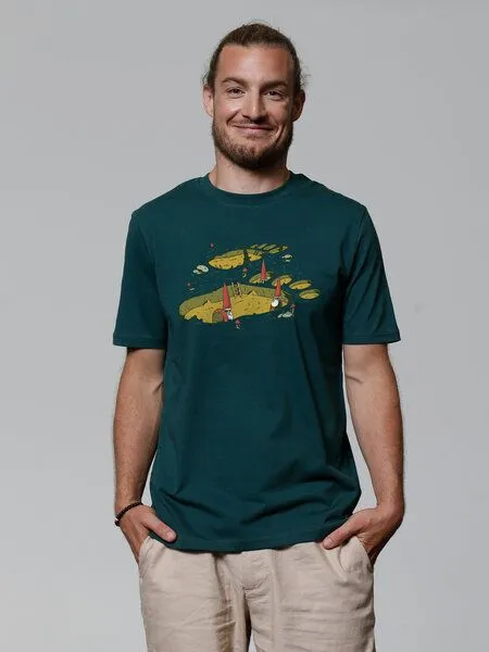 watapparel watapparel T-Shirt Unisex Gnome Footprint, Glazed green, – Produktbild 2 von 3
