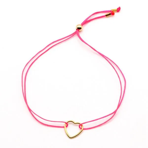 juni juni Sommer Armbänder Set "Azzurro" - Herz Stoffarmbändchen in blau oder pink mit Perlenarmband – Produktbild 7 von 7
