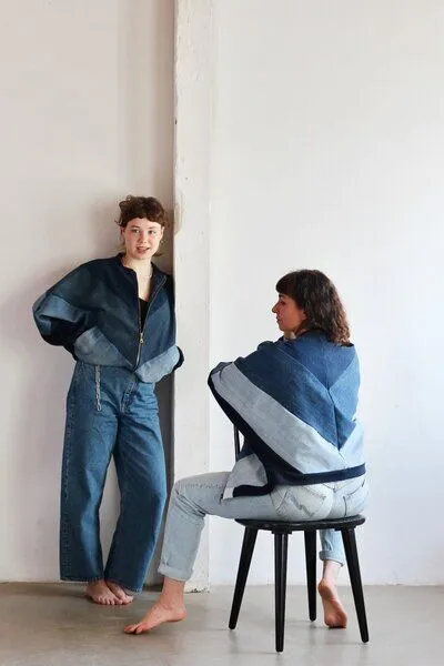 Bridge&Tunnel Bridge&Tunnel Blouson minimal blue – Produktbild 2 von 4