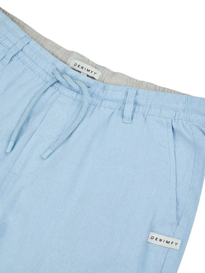 DENIMFY Chinoshorts Herren Shorts DFAlessio Regular Fit Bermudashorts mit Kordelzug, Blau, – Produktbild 3 von 4