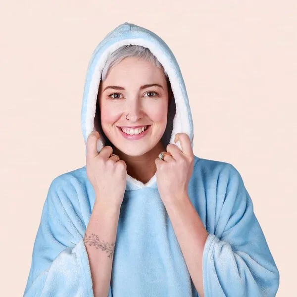 Taynie Taynie Ärmeldecke, Hellblau, – Produktbild 2 von 2