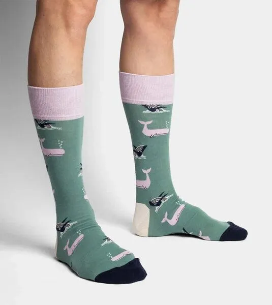 DillySocks DillySocks Socken Whale Party aus Biobaumwoll-Mix, Mehrfarbig, – Produktbild 3 von 5