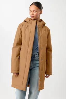 LangerChen LangerChen Damen vegan Parka Wattiert Leicht Tailliert Farbe Eiche – Produktbild 1 von 1