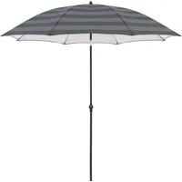 Doppler doppler Sonnenschirm "myZone" Ø 200 cm, Blockstreifen anthrazit – Produktbild 1 von 1