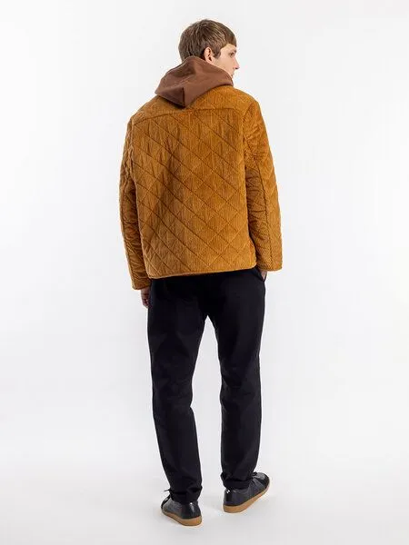 Rotholz Rotholz Jacke - Quilt Jacket - aus Bio Baumwolle wattiert mit recyceltem Polyester, Toffee (braun), – Produktbild 3 von 4