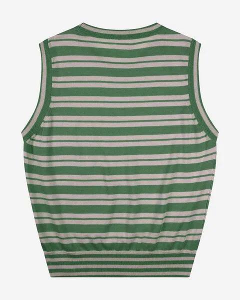 MATONA Matona Ärmelloses Top | Cotton Knit Top | aus Bio-Baumwolle | GOTS-zertifiziert, Fir/lavender, – Produktbild 3 von 3