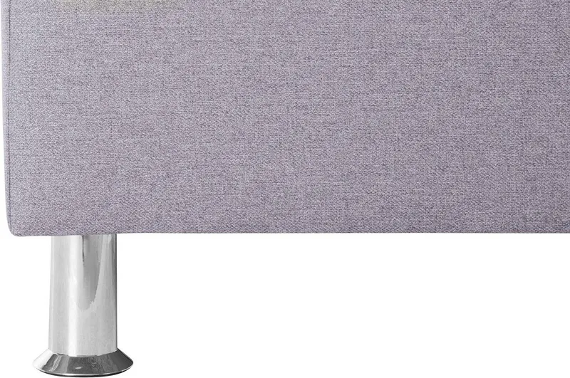 COLLECTION AB Boxspringbett LONDON inkl. Bonnell-Federkernmatratze H2, mit Topper, Kissen & LED, 90/140/180 cm x 200 cm, Grau, – Produktbild 7 von 7