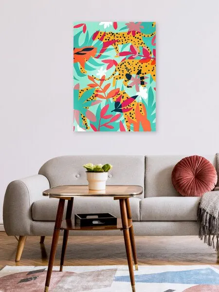 Photocircle Photocircle Poster / Leinwandbild - Chasing The Cheetah – Produktbild 2 von 4